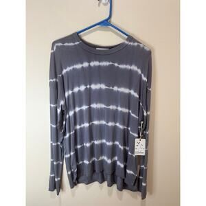 PJ Salvage NWT Sz S Tie Dye Shirt Happy Days Long Sleeve Round Neck